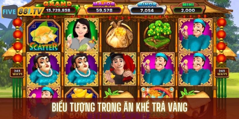 Biểu tượng game Ăn Khế Trả Vàng Five88 sinh động và đa dạng